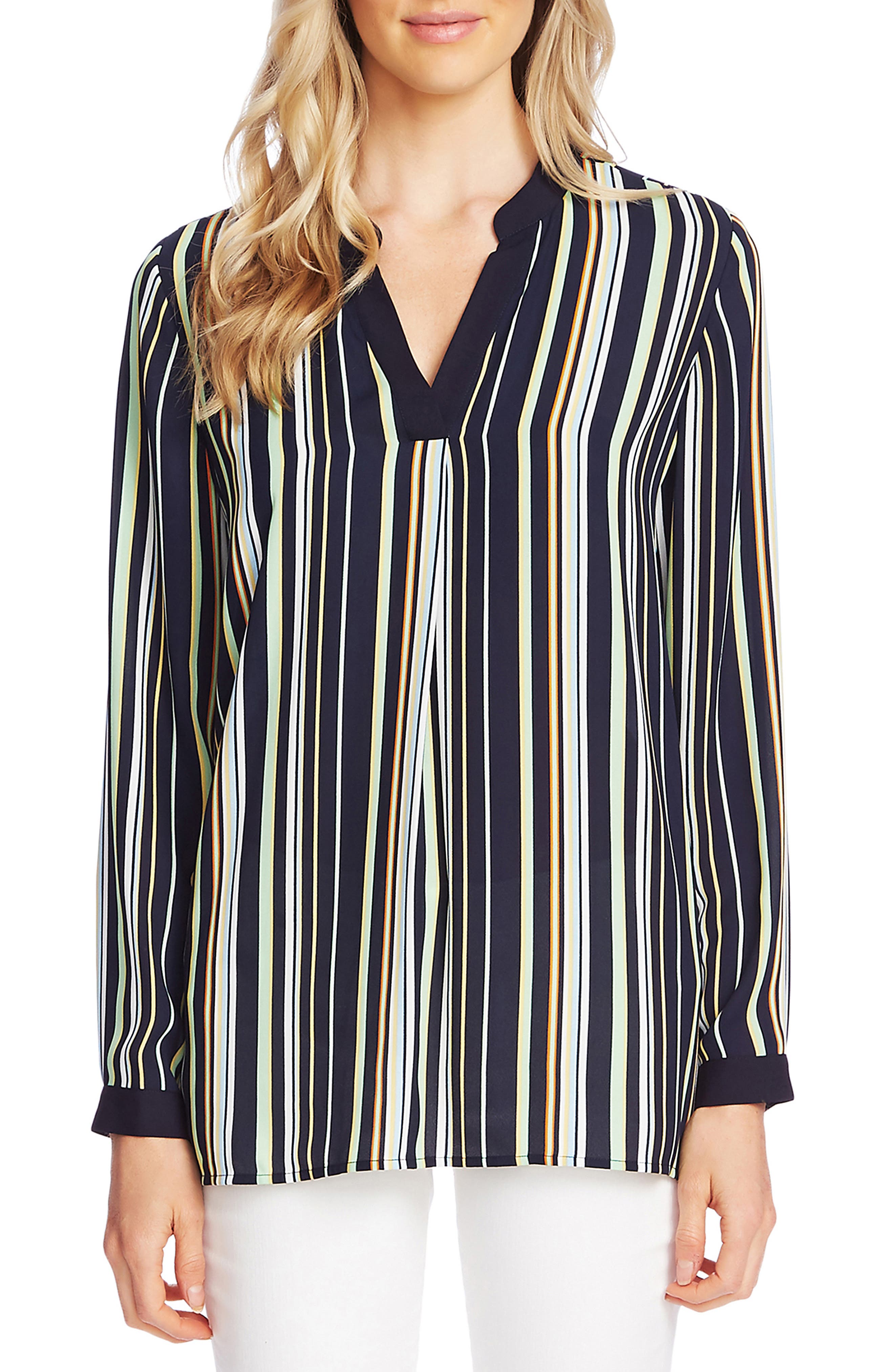 vince camuto striped top