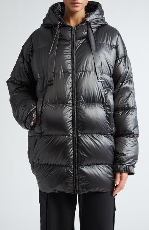 Shop Max Mara The Cube Spacepi Water Repellent Down Hooded Jacket In Dark Grey