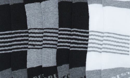 Shop Rainforest 8-pack Half Cushioned Low-cut Socks In Black/grey/white Multi