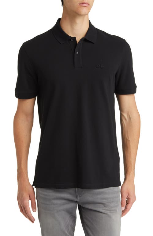BOSS Pallas Cotton Polo in Black at Nordstrom, Size Xx-Large