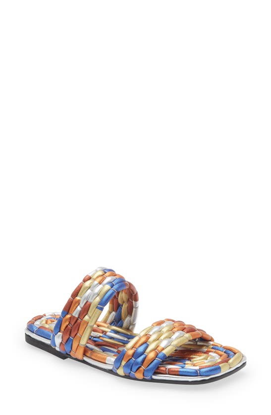 Dries Van Noten Multicolor Two-band Flat Slide Sandals In Other
