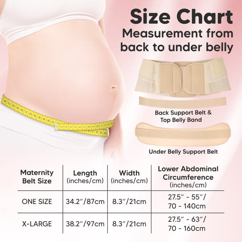 Keababies Nurture 2-in-1 Maternity Support Belt In Classic Ivory