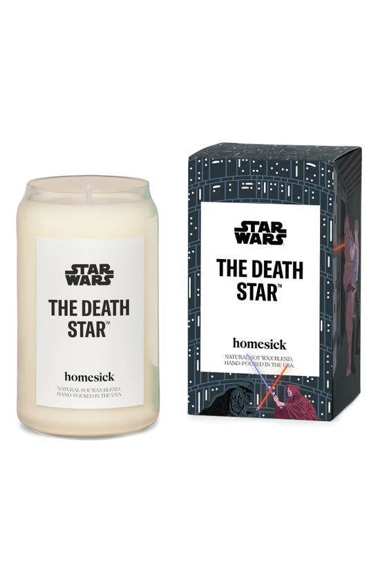Homesick Star Wars The Death Star Candle In White