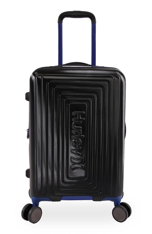 Shop Hurley Suki 21" Hardshell Spinner Suitcase In Black/blue