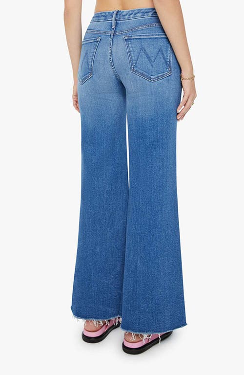 Mother The Roller High Rise Wide Leg Jeans In Work Hard In Work Hard Play Hard