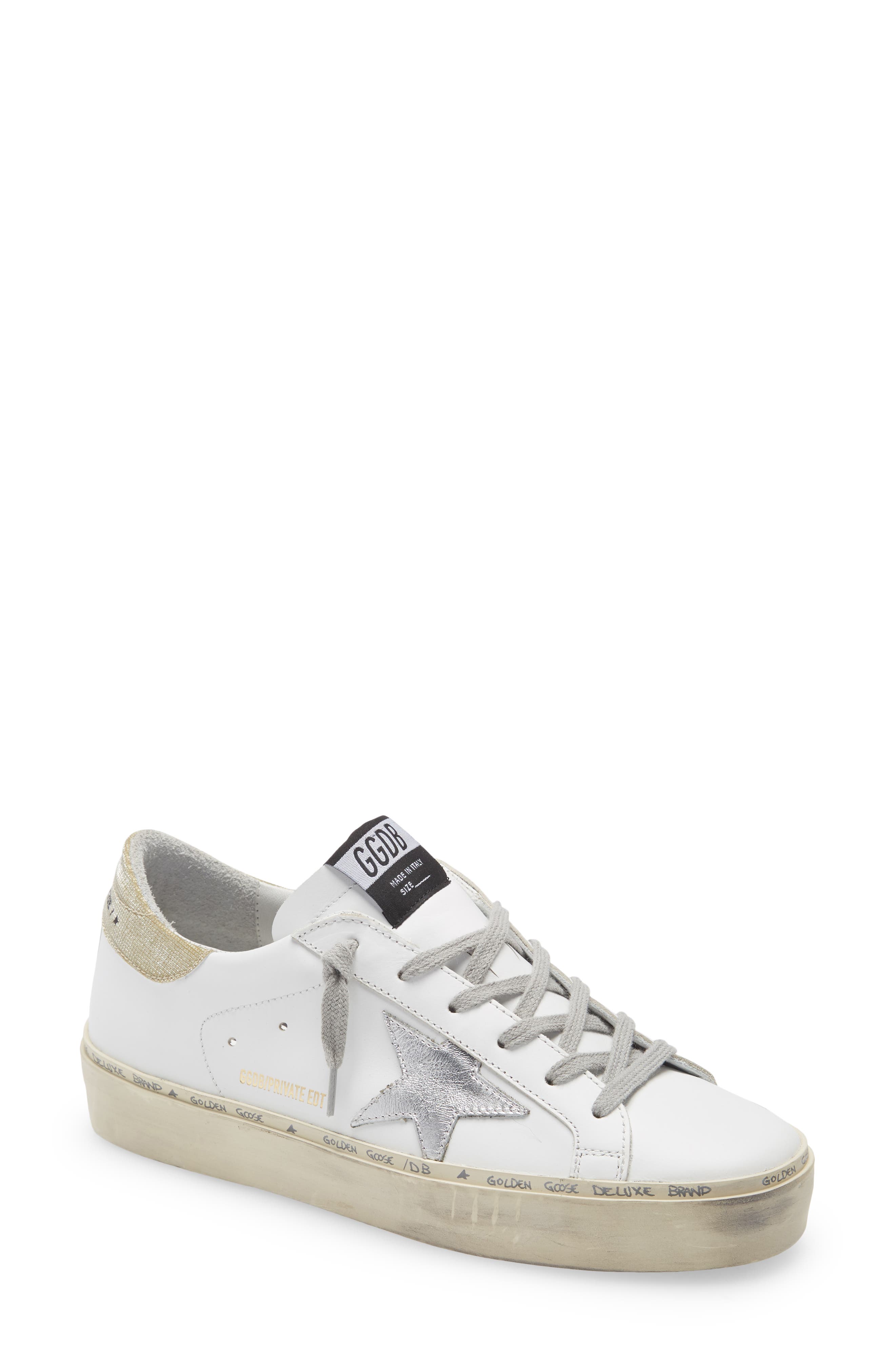 golden goose white and silver