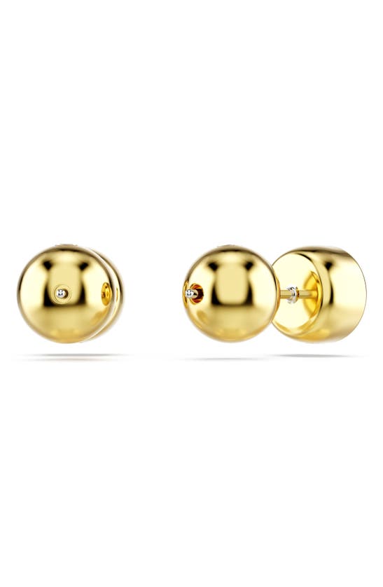 Shop Swarovski Imber Crystal Stud Earrings In Gold