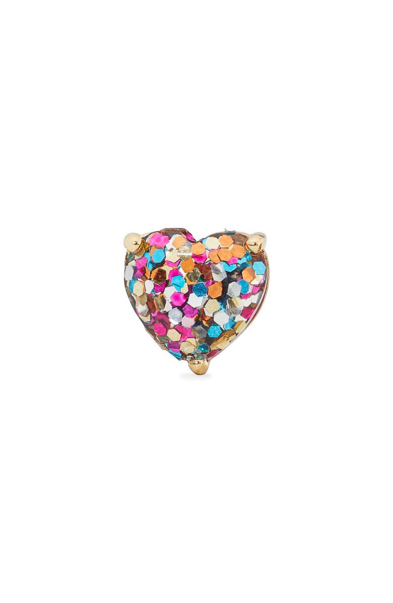 kate spade new york glitter heart stud earrings | Nordstrom
