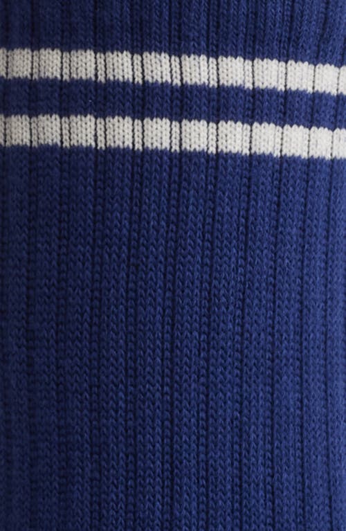 Le Bon Shoppe Boyfriend Crew Socks In Navy