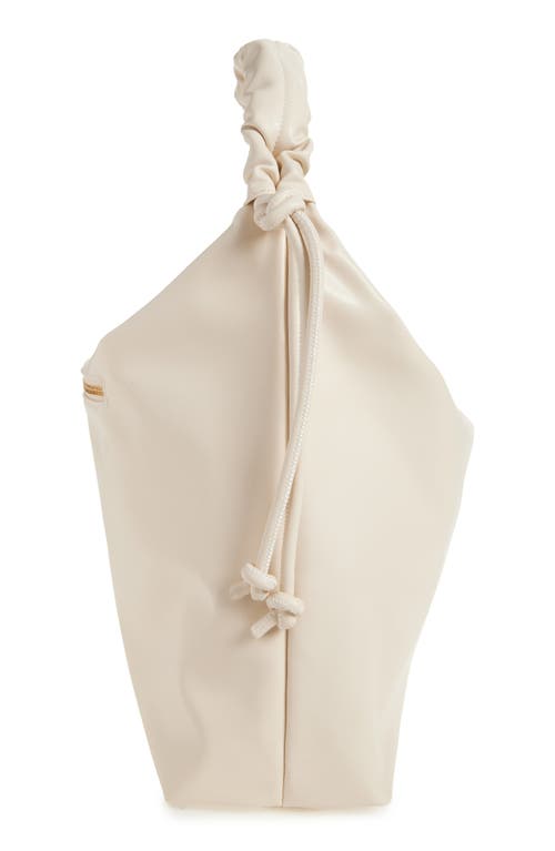 Urban Expressions Handbags Faux Leather Scrunch Handle Hobo Bag In Oatmilk