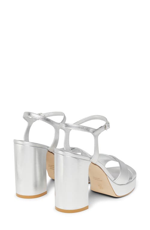 Stuart Weitzman Dayna Platform Sandal In Silver