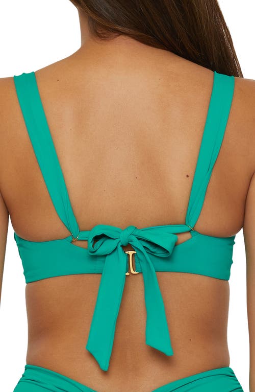 Shop Becca Color Code Underwire Bikini Top In Peacock