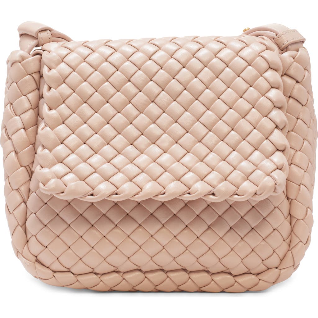 Bottega Veneta Mini Cobble Padded Intrecciato Leather Shoulder Bag In Lotus/gold