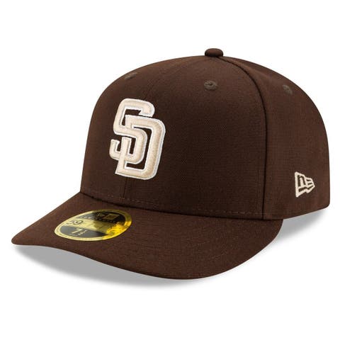 San Diego Padres Fanatics Branded Stacked Logo Flex Hat - Brown/Gold