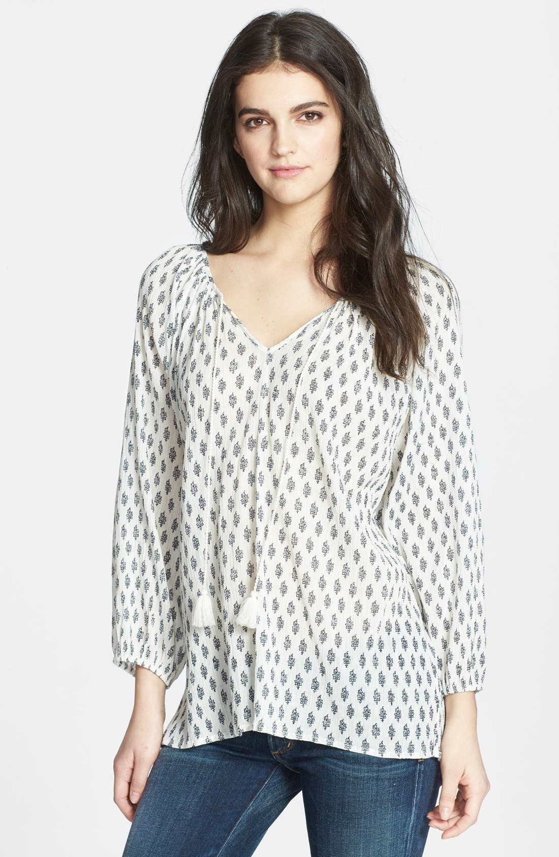 Soft Joie 'Lianna' Cotton Peasant Blouse Nordstrom