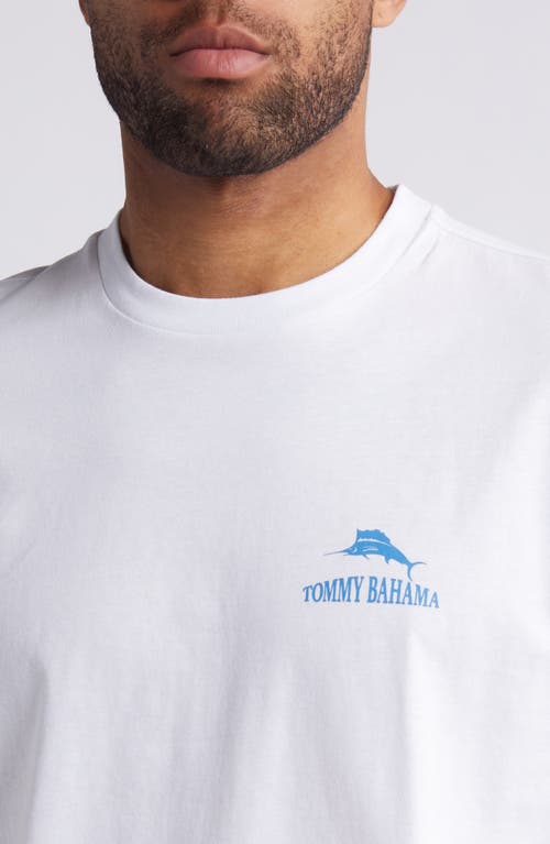 Shop Tommy Bahama Bro Fly Zone Crewneck Graphic T-shirt In White