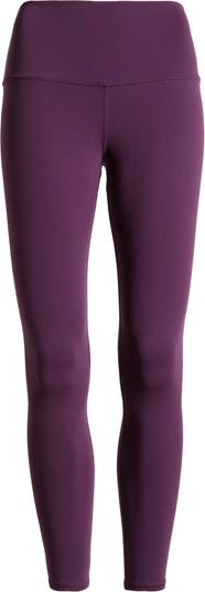 Womens Alo Yoga purple High-Rise 7/8 Airbrush Leggings