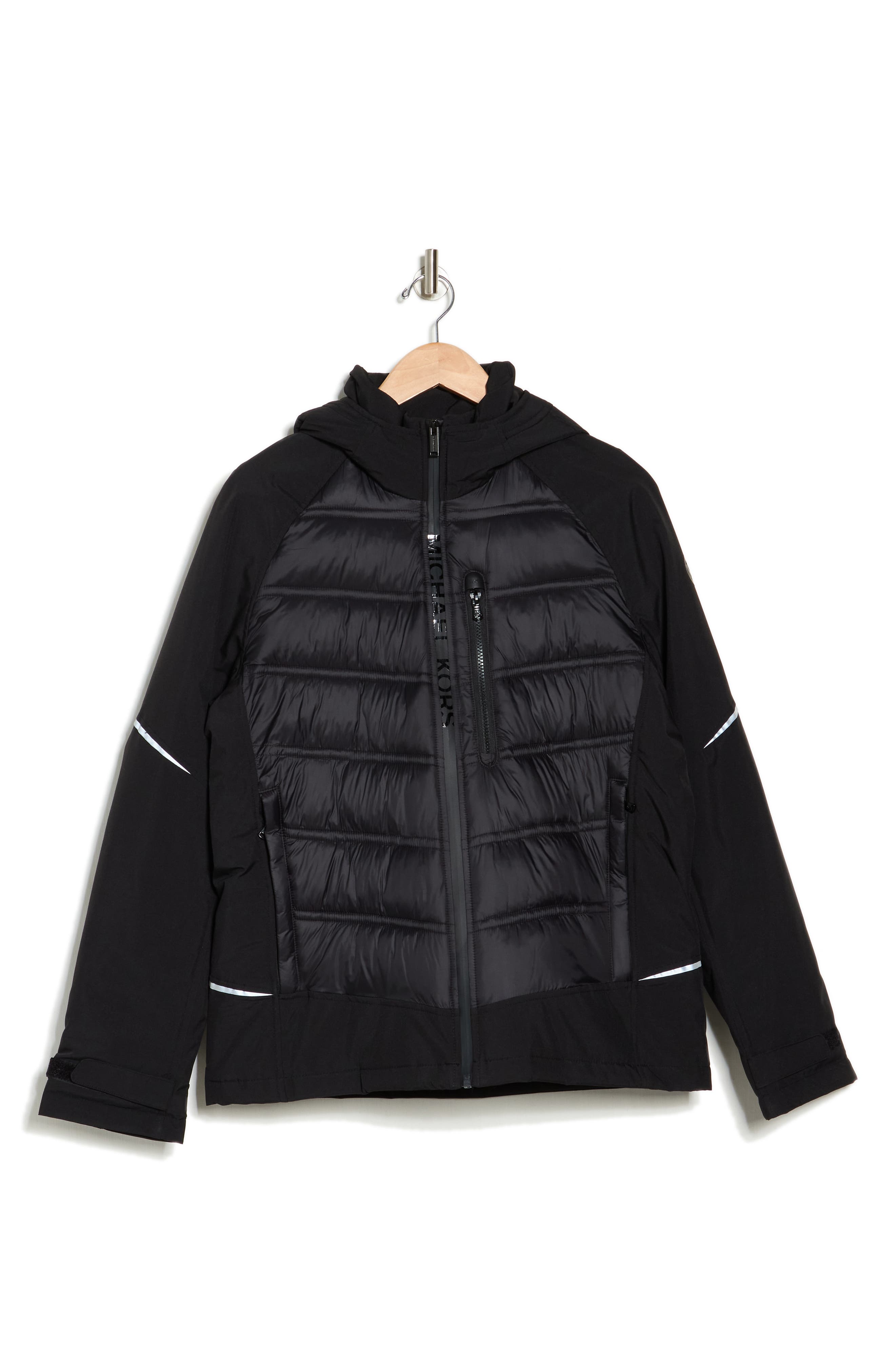 Michael Kors Mixed Media Hooded Puffer Jacket Nordstromrack