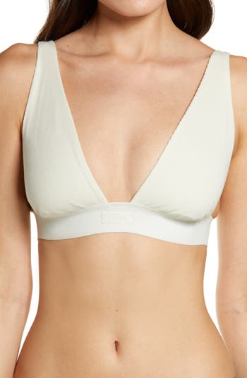 SKIMS - The Cotton Triangle Bralette and Cotton Rib Brief in Mineral —  restocking tomorrow, May 23 in sizes XXS - 4X at 9AM PST / 12PM EST  exclusively at SKIMS.COM.