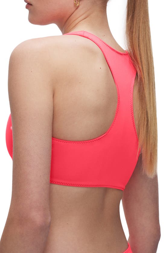 GOOD AMERICAN GOOD AMERICAN COMPRESSION ZIP-UP SPORTS BRA 