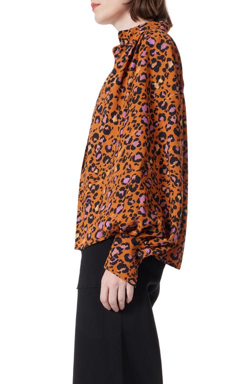 Dee Ocleppo Print Washed Satin Shirt In Sugar Almond