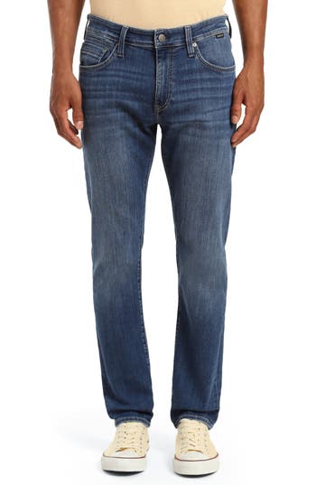 Mavi Jeans Jake Slim Straight Leg Jeans In Indigo Brushed