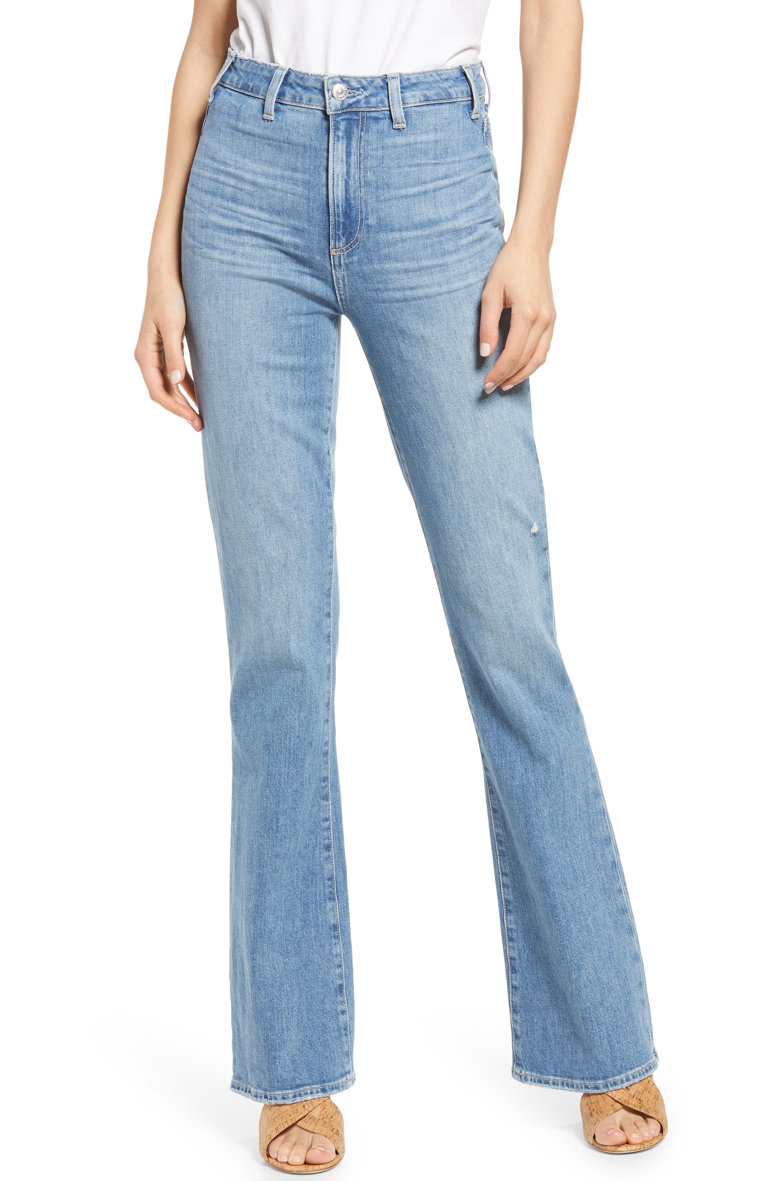 Women's Paige Clean Front Ultra High Waist Flare Jeans Women's Paige Clean Front Ultra High Waist Flare Jeans