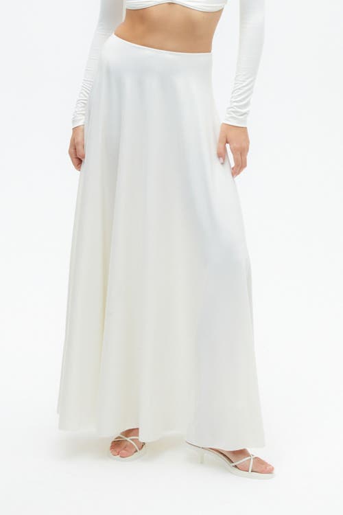 Nocturne Flounced Long Skirt in Ecru at Nordstrom