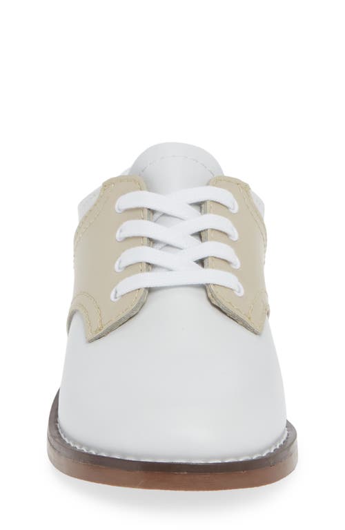 Shop Footmates Cheer Oxford In White/ecru