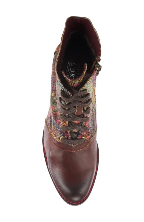 L'artiste By Spring Step Benatar Bootie In Brown Multi