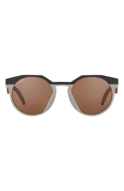 Oakley HSTN 52mm Prizm Round Sunglasses in Carbon at Nordstrom