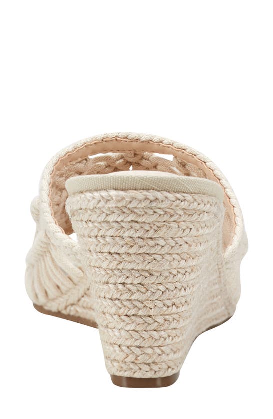 Shop Bandolino Andrrea Crochet Espadrille Wedge Sandal In Light Natural