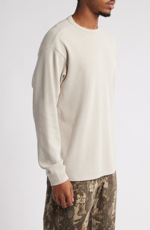 Shop Bp. Acid Wash Waffle Long Sleeve T-shirt In Grey Owl