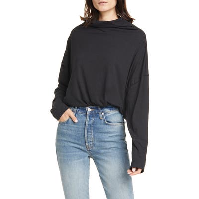 Free People Bella Vista Thermal Tunic, Black