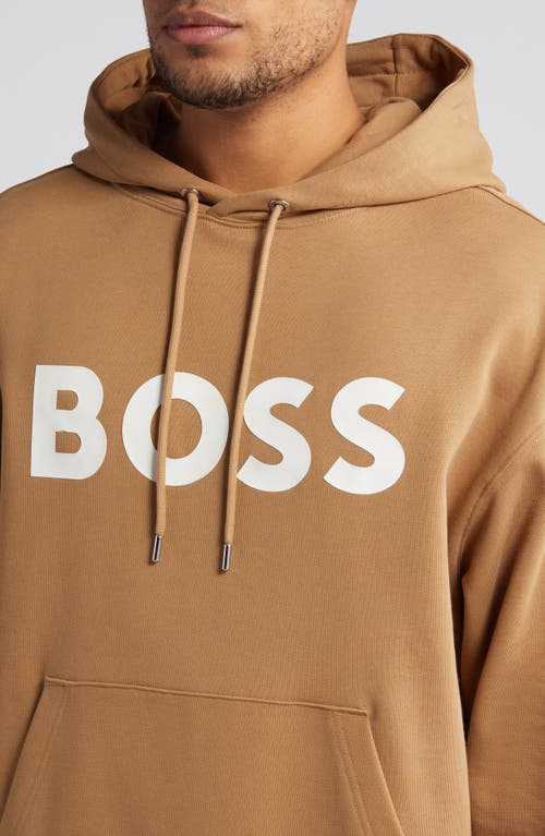 Shop Hugo Boss Boss Sullivan Pullover Hoodie In Medium Beige