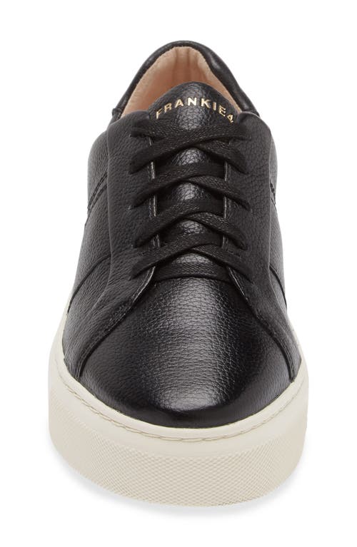 Frankie4 Riley Platform Sneaker In Black Tumbled