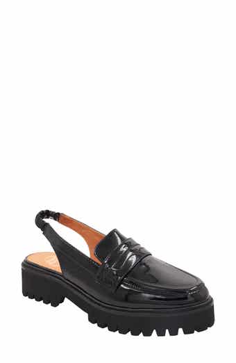 Raid Wide Fit Maeve Sling Back Loafer Shoes in Black