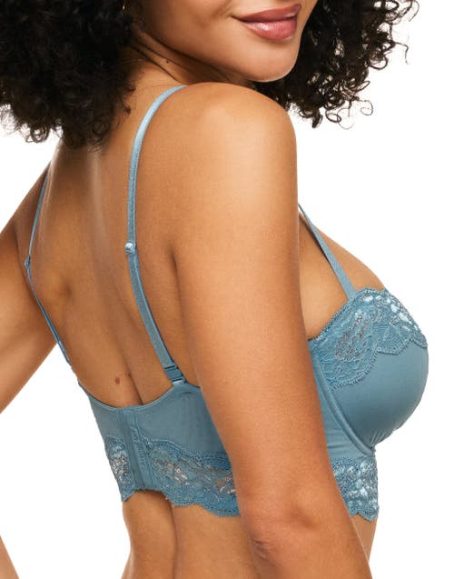 Adore Me Mavis Contour Balconette Bra In Floral Blue