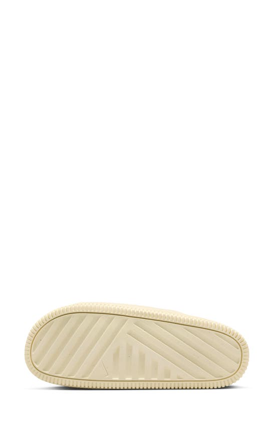 Shop Nike Calm Slide Sandal In Alabaster/ Alabaster