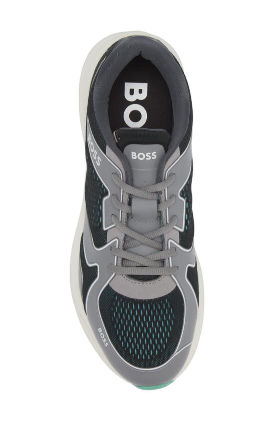 Hugo Boss Owen Runn Empr Sneaker In Open Green