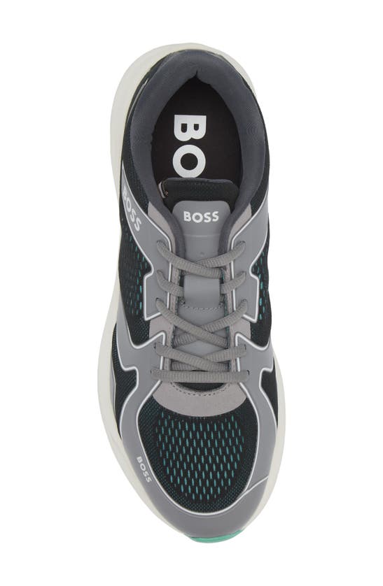 Shop Hugo Boss Boss Owen Runn Empr Sneaker In Open Green