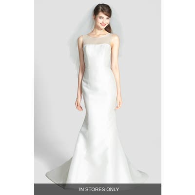 Amsale Preston Silk Magnolia Sheath Wedding Dress