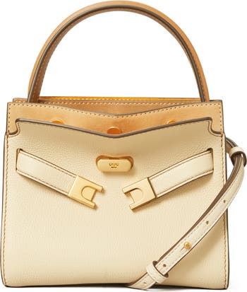 Tory Burch Lee Radziwill Pebble Leather Double Bag