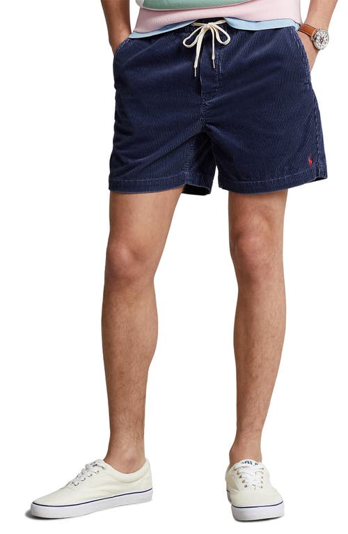 Polo Ralph Lauren Classic Fit Prepster Cotton Corduroy Shorts Boston Navy at Nordstrom,