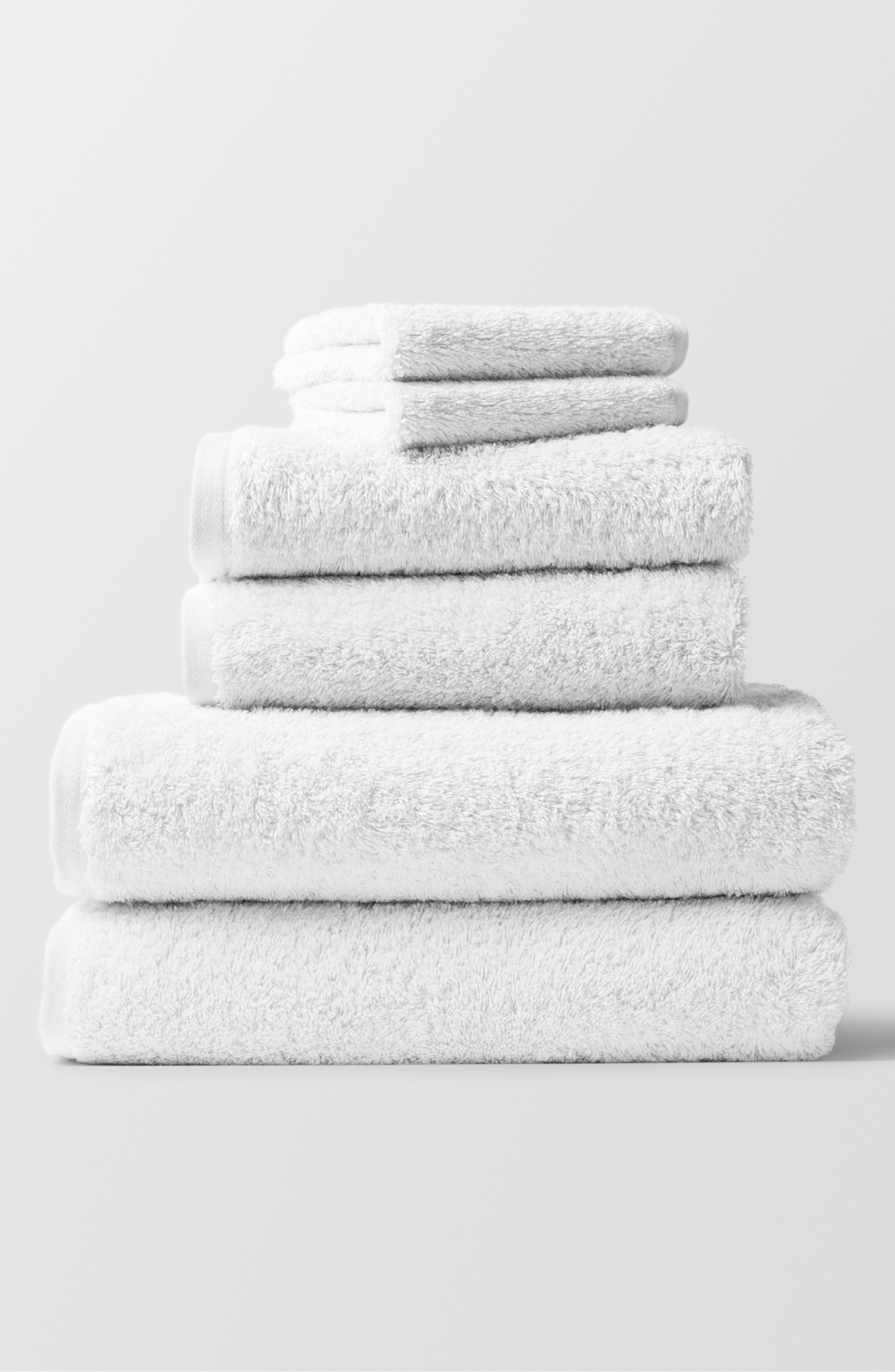 Coyuchi Cloud Loom(TM) Organic Cotton Bath Towel in Alpine White