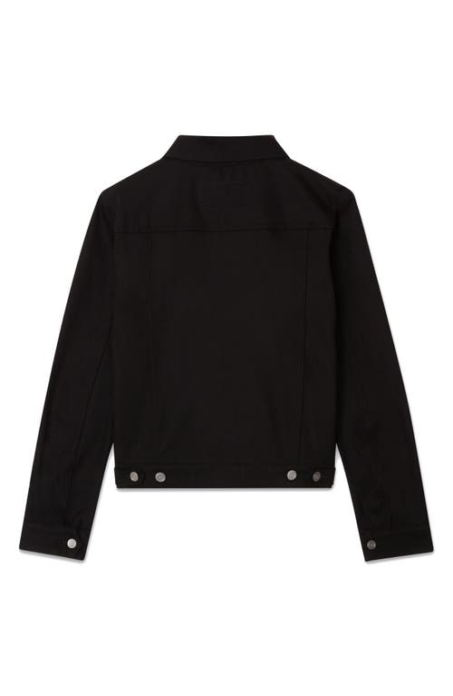 Blk Dnm Denim Trucker Jacket In Black Black