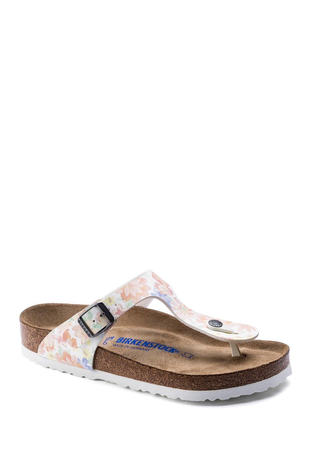Birkenstock Gizeh Thong Sandal In Supernatural Flower White