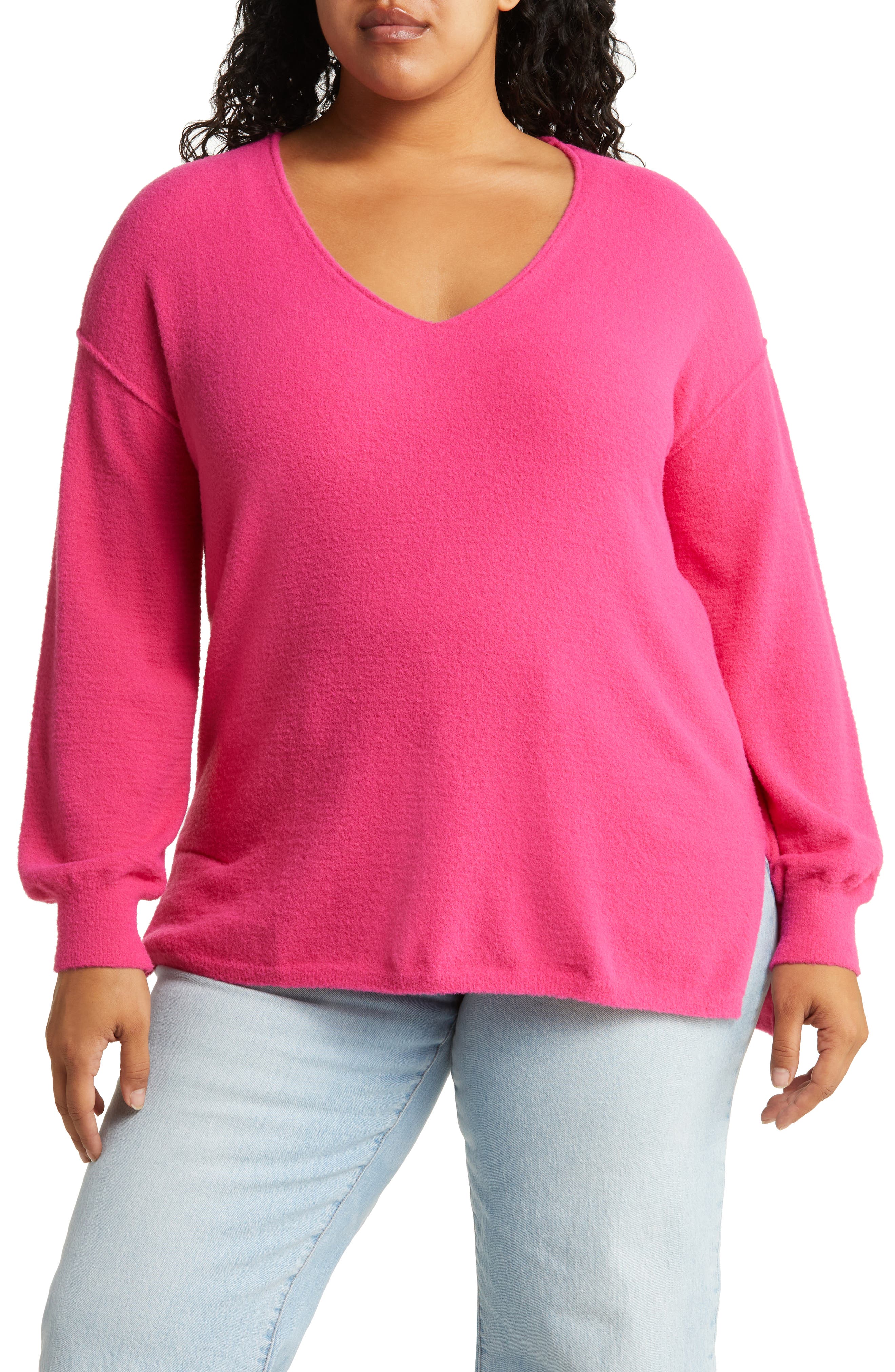 Women's Pink Plus-Size Sweaters | Nordstrom