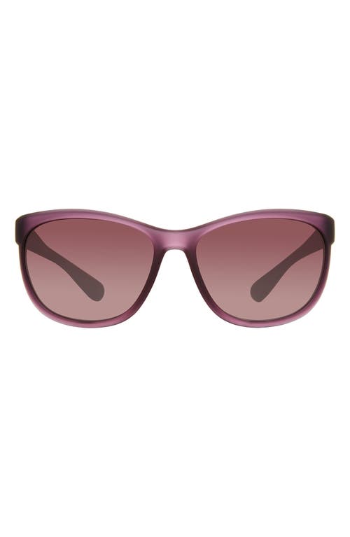 Shop Eddie Bauer 58mm Rectangle Sunglasses In Purple/burgundy