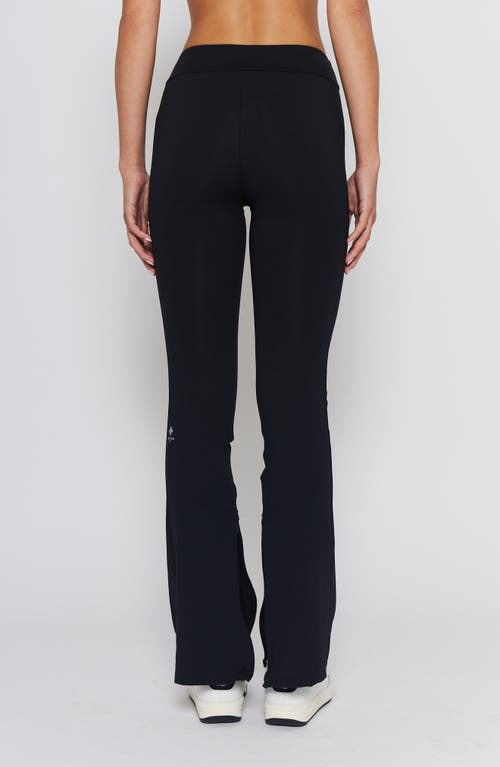 Shop L'etoile Sport Split Hem Pants In Black